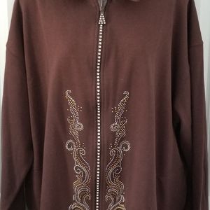 Women's crystal embellished cardigan